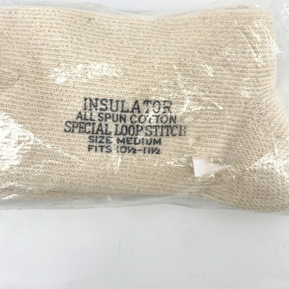 Vtg Ballston Thermal Socks Medium 10.5-11.5 All Spun Cotton USA Hunting‎ Fishing